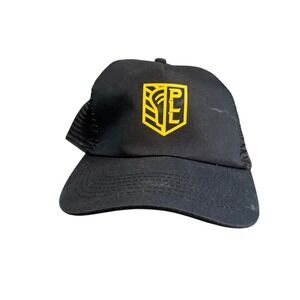 PLL Premier Lacrosse League Trucker Hat Black Yellow Logo Snapback Hit Cap